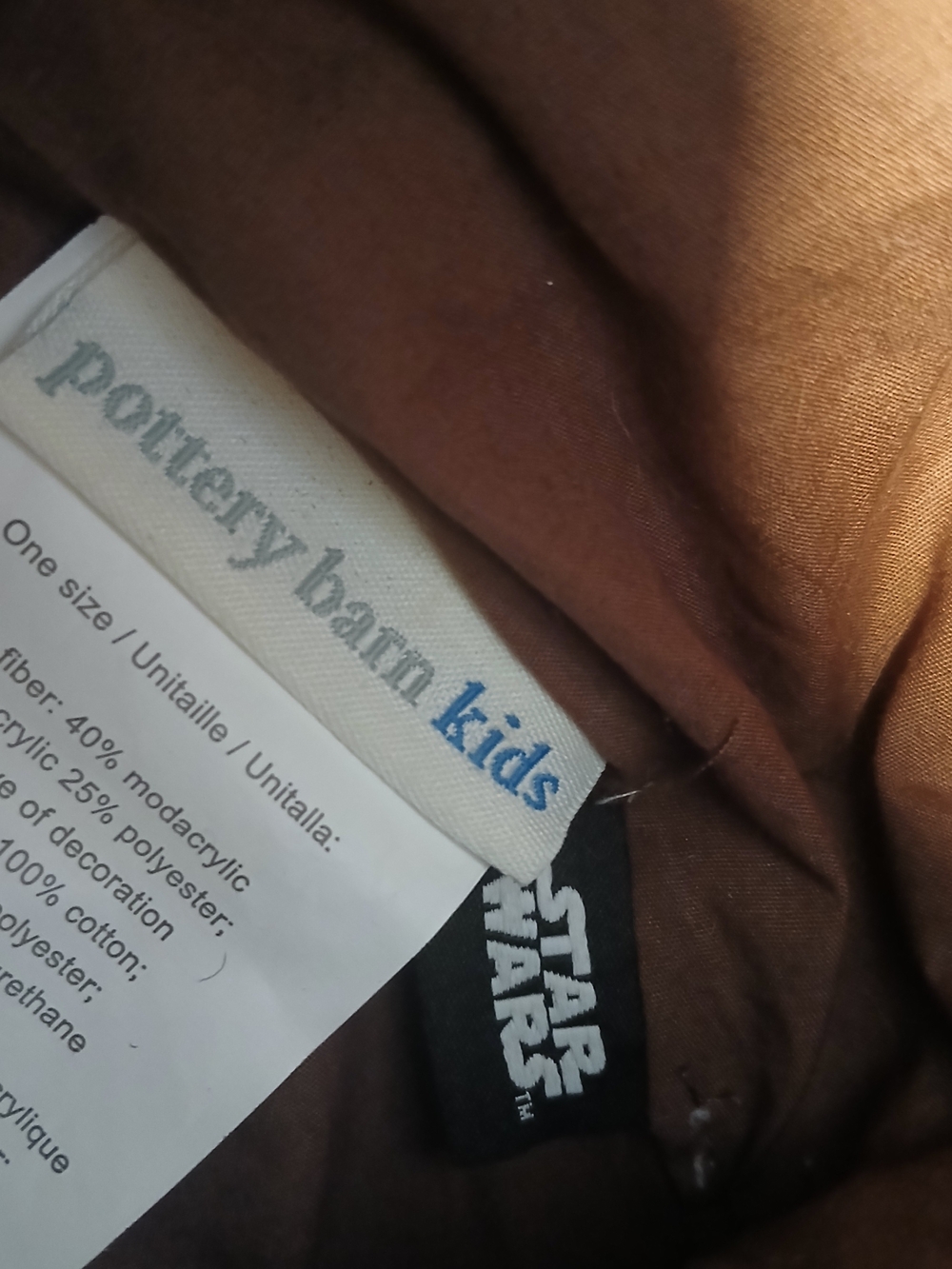 Pottery Barn Kids Star Wars Halloween Bag with White & Gold Accents - Picture 5 of 5